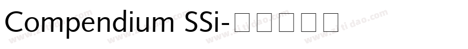 Compendium SSi字体转换